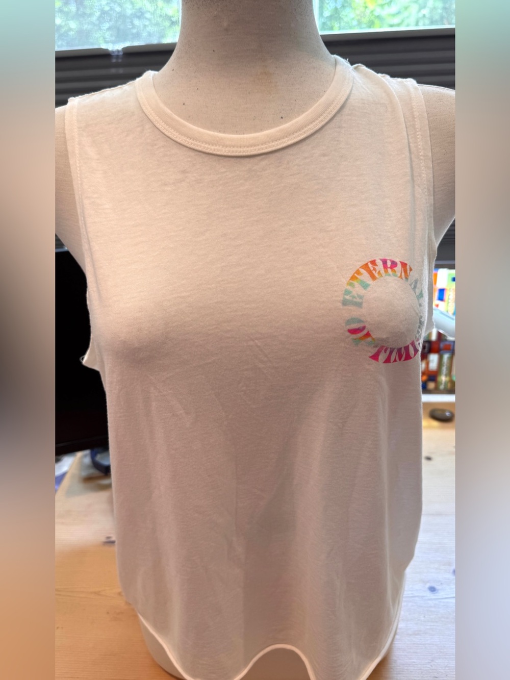 Spiritual Gangster Women’s Muscle Tee with Colorful Circle Logo Size Large NWOT - Picture 6 of 12